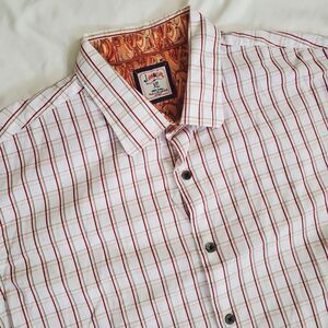 J. Garcia Long Sleeve Plaid Long Sleeve Button Down Size XL‎